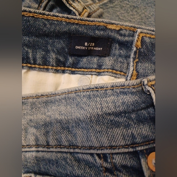 Gap Cheeky Straight Patch Jeans, size 8 29 - Picture 3 of 8